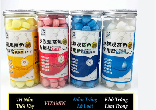 MUỐI KHOÁNG VIÊN NÉN 4 MÀU