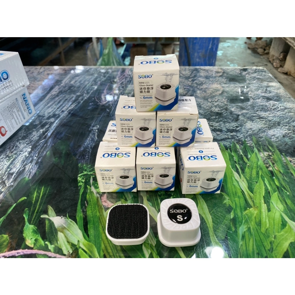 Chà Hồ Nam Châm Mini Sobo Cho Hồ Cá ( Size S - M - L )