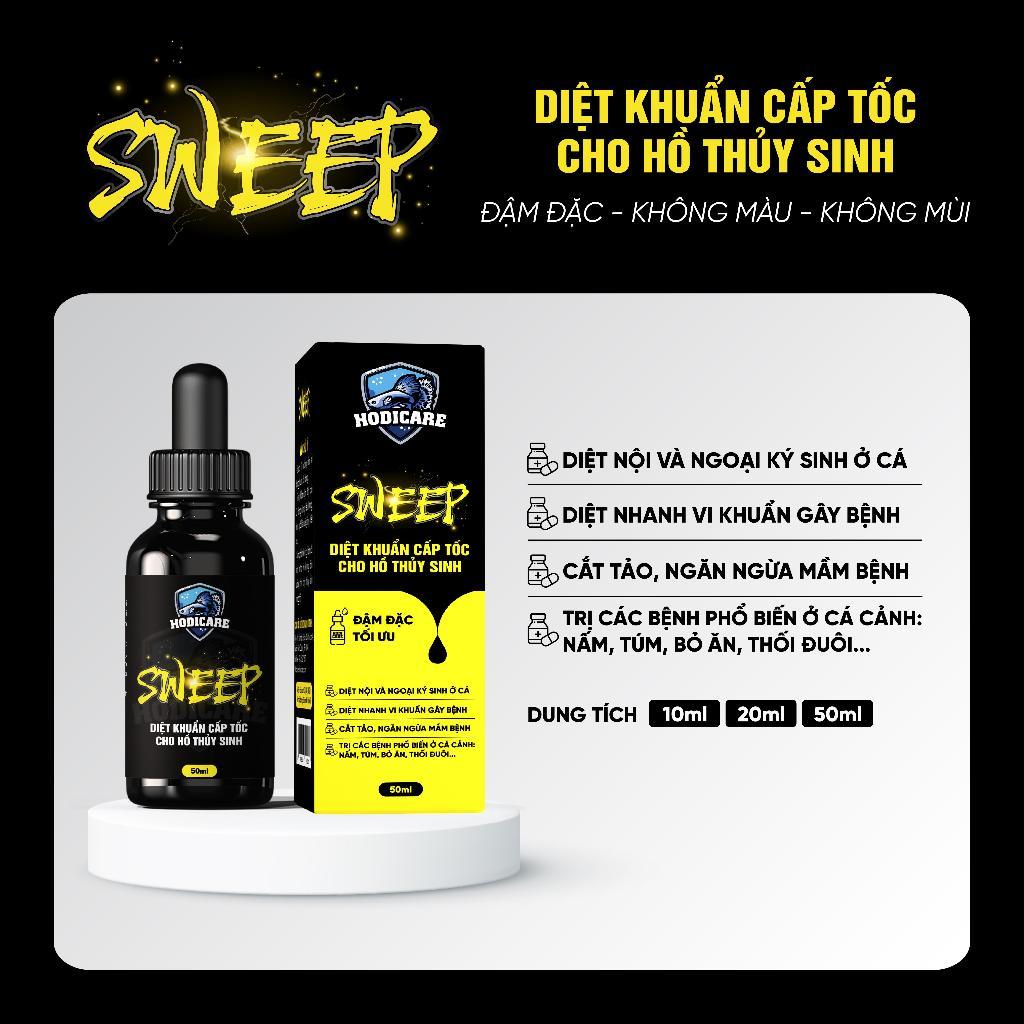 🐠 🐠 SWEEP (HODICARE) sản phẩm xử lý cá cảnh bị nấm, bỏ ăn, lờ đờ, xuất huyết, cắt tảo,...🐠 🐠