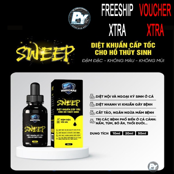 🐠 🐠 SWEEP (HODICARE) sản phẩm xử lý cá cảnh bị nấm, bỏ ăn, lờ đờ, xuất huyết, cắt tảo,...🐠 🐠