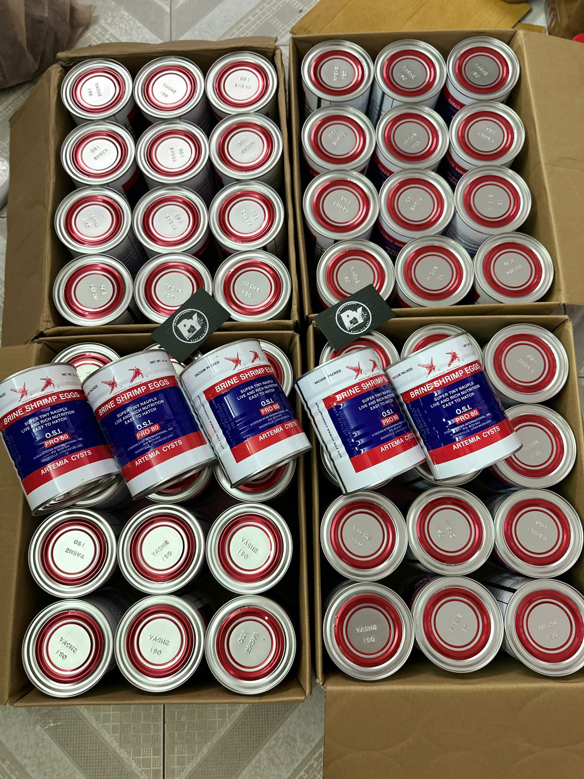 Artemia Mỹ OSI Chính Hãng ( Đáy Đỏ , TLN 95% )