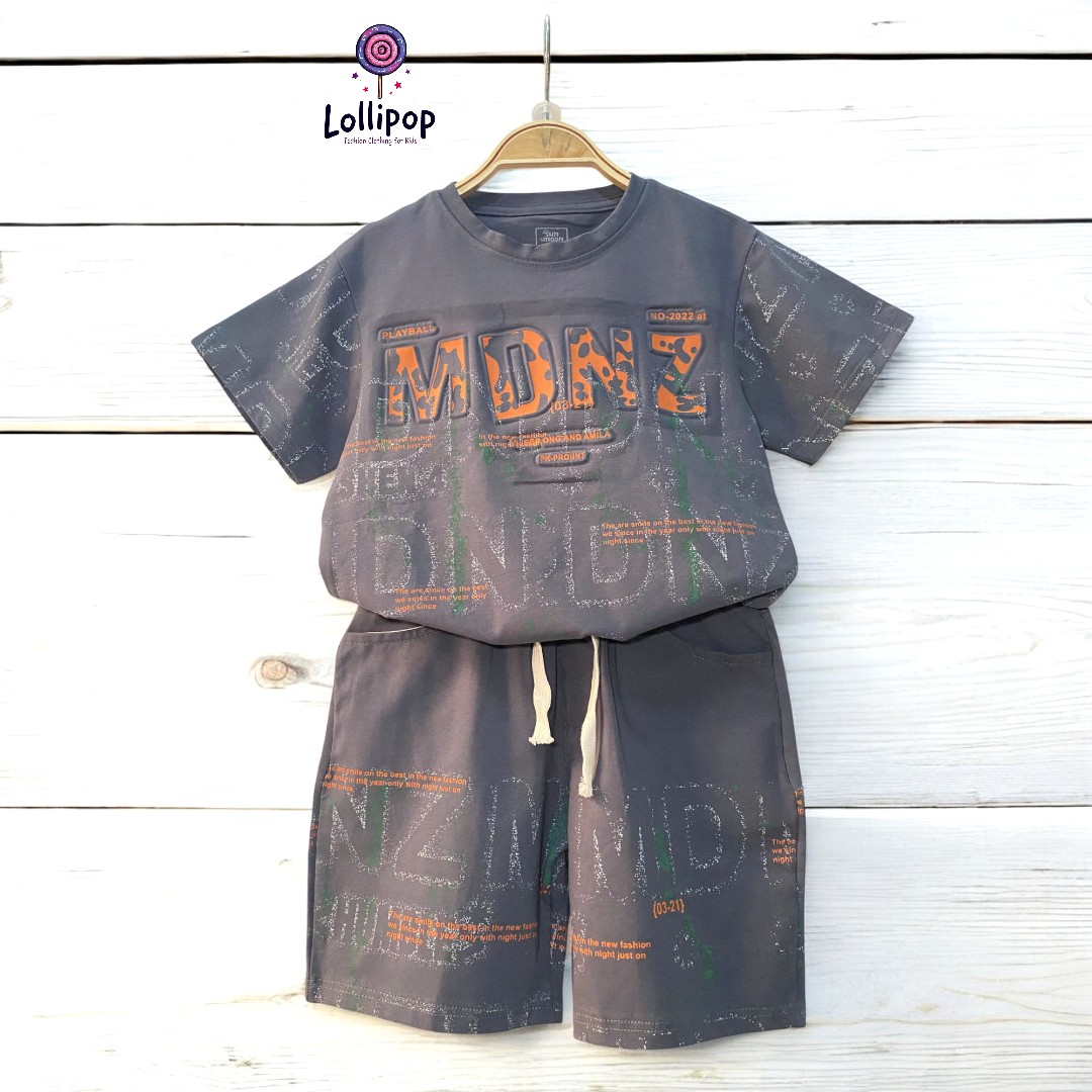 13kg -15 kg Bộ thun bé trai cotton 4 chiều