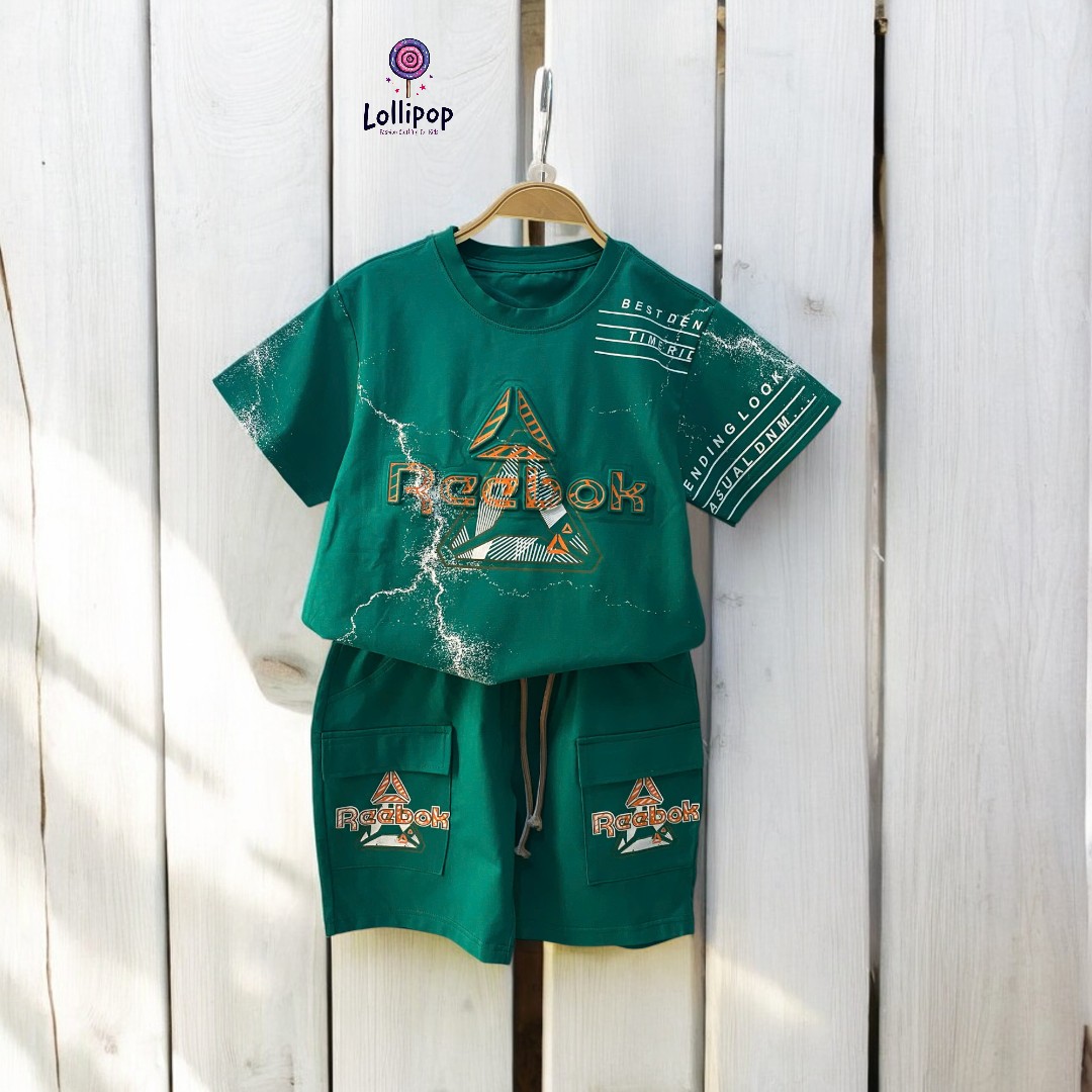 13kg -15 kg Bộ thun bé trai cotton 4 chiều