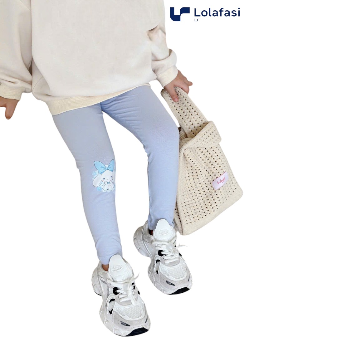 Quần legging Kuromi, My Melody, Cinnamoroll dễ thương cho bé gái 8kg - 27kg