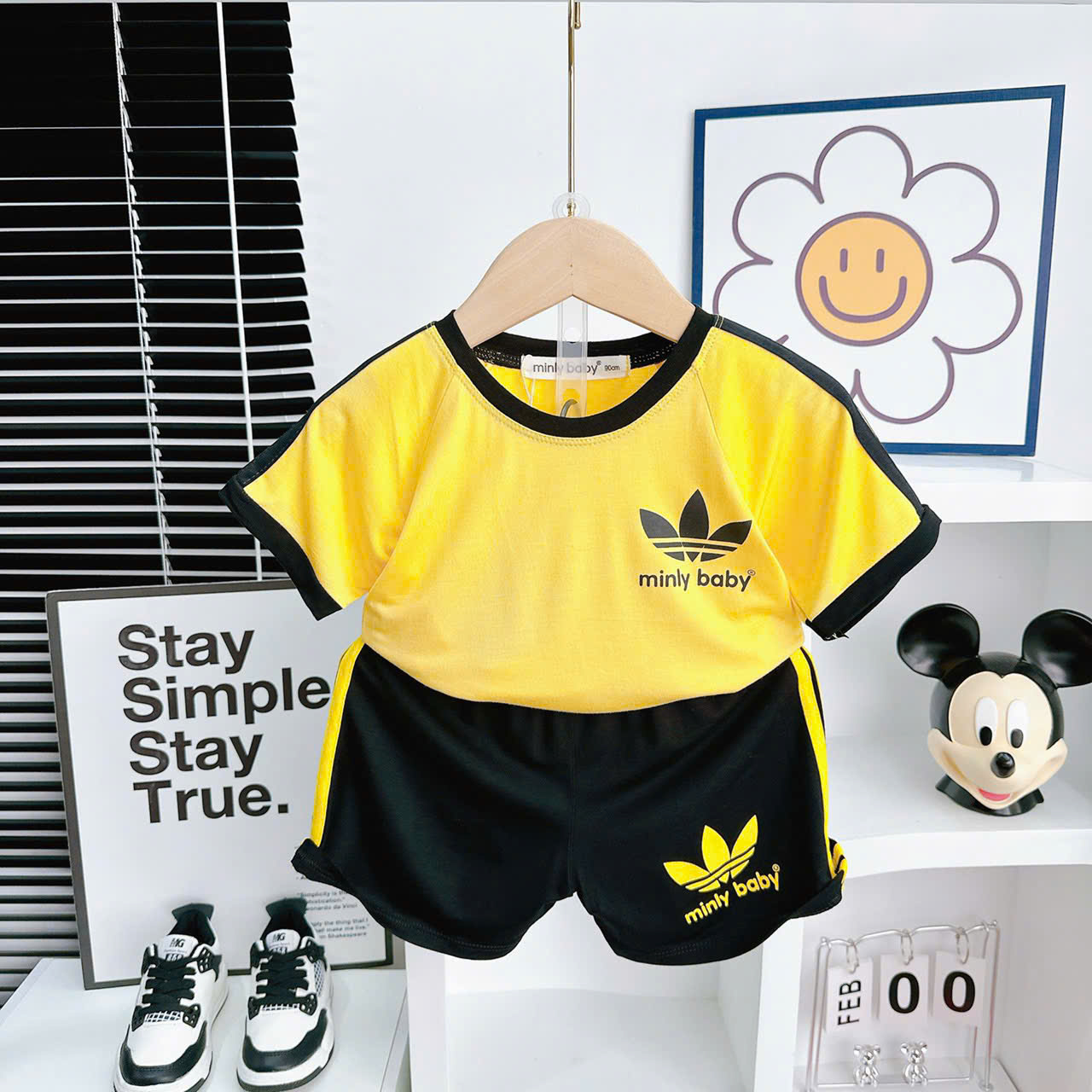 Bộ thun lạnh cho bé trai, Bộ Thể Thao Minly bé trai từ 8-16kg, Lolafasi Shop