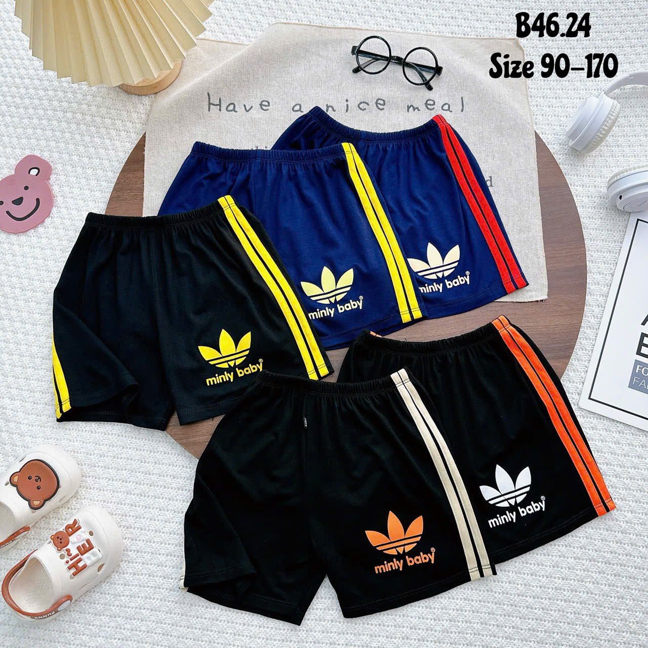 Bộ thun lạnh cho bé trai, Bộ Thể Thao Minly bé trai từ 8-16kg, Lolafasi Shop