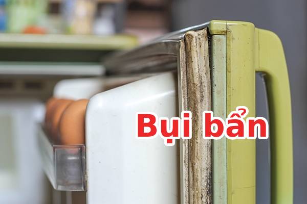 ron tủ lạnh bị bụi bẩn