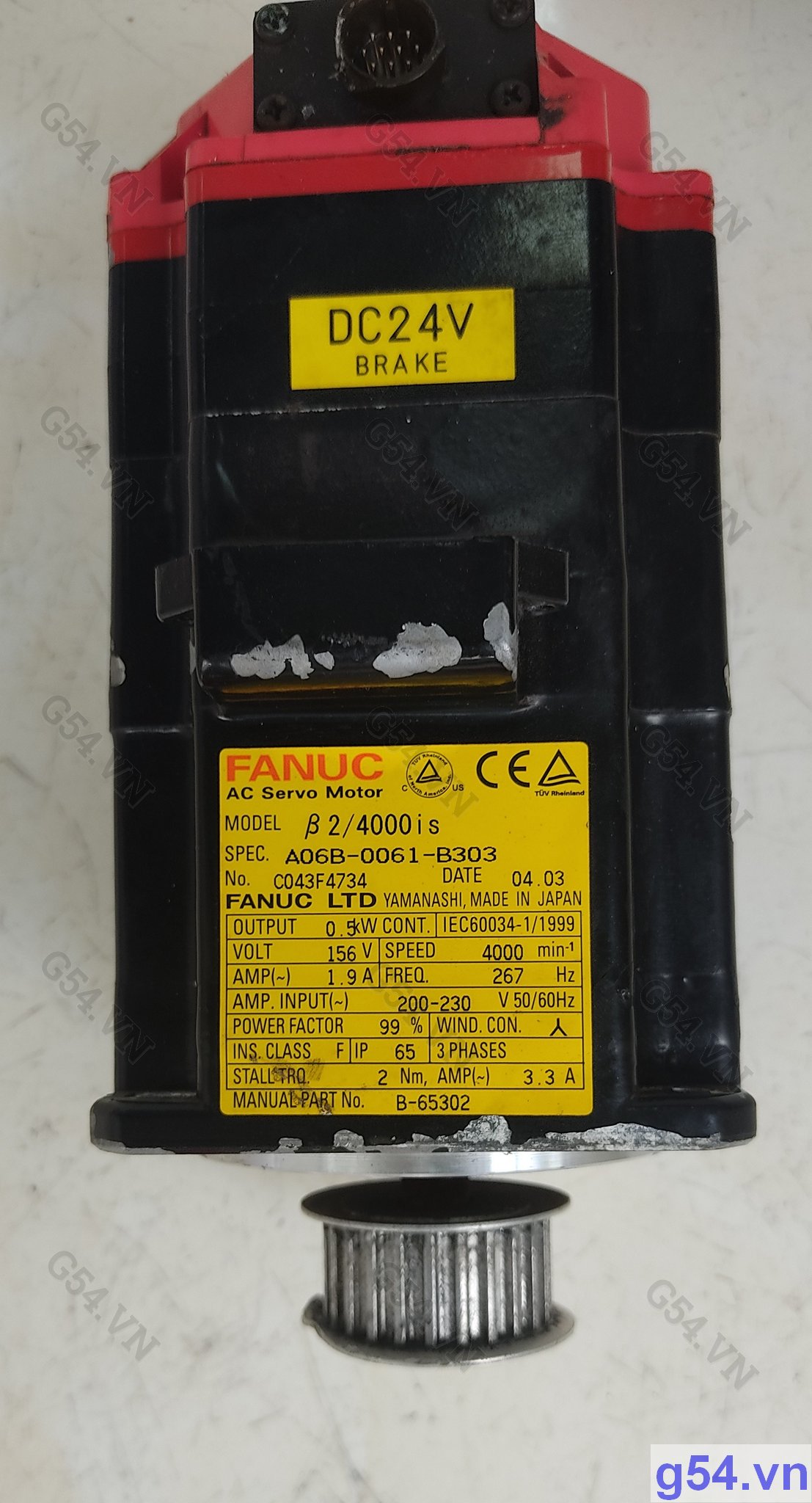 A06B-0061-B303 - Fanuc AC Servo Motor - Used