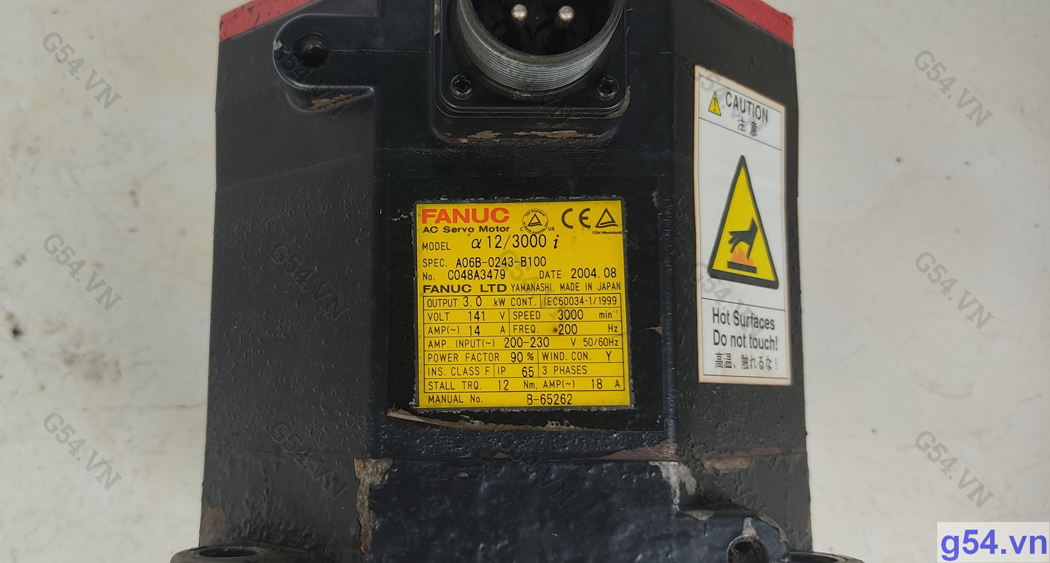 A06B-0243-B100 - Fanuc AC Servo Motor - Used