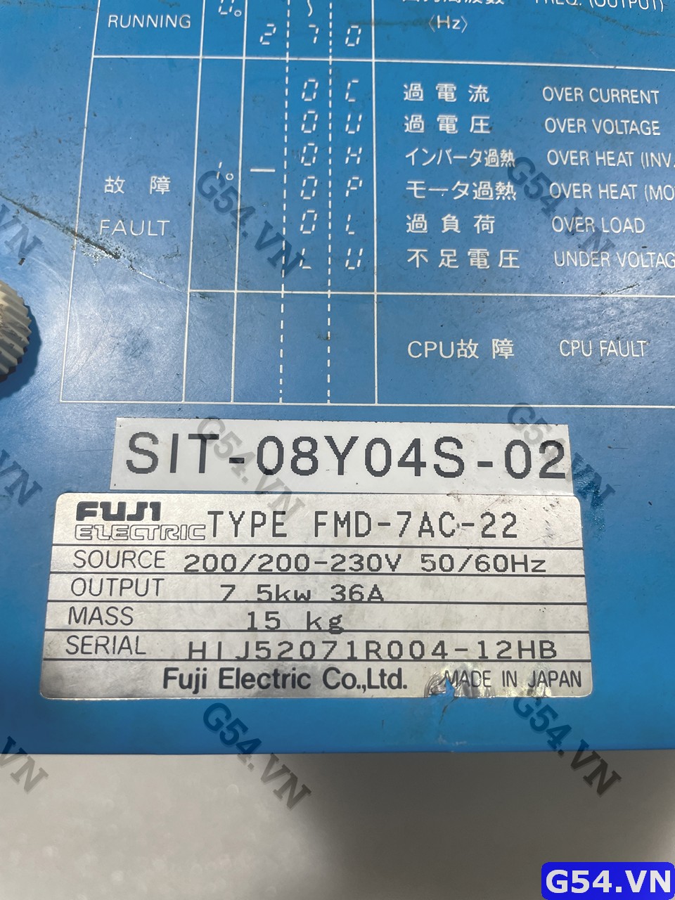 spindle FRENIC 5000 M2 (FMD-7AC-22) 7.5KW