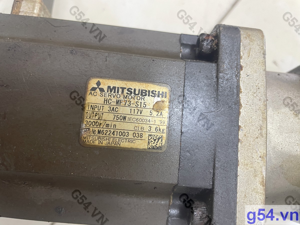 HC-MF73-S15 Mitsubishi AC Servo Motor 750W hàng cũ bảo hành 1 tháng