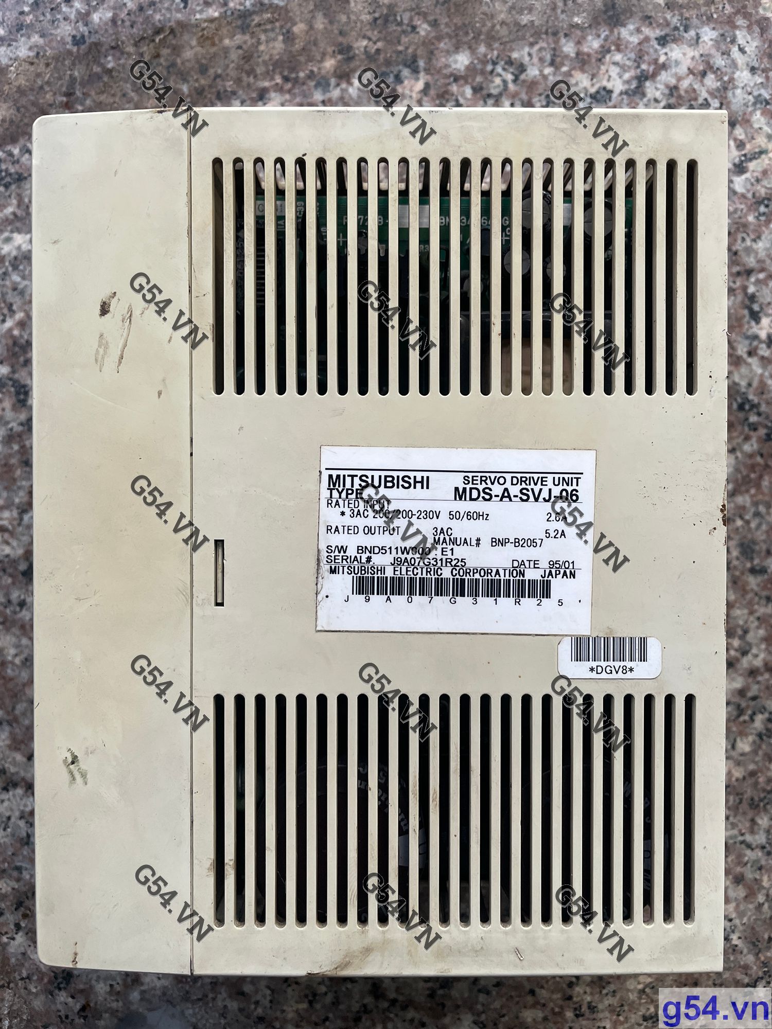 MDS-A-SVJ-06 Mitsubishi AC servo drive 1 trục 0.6kw (Used)