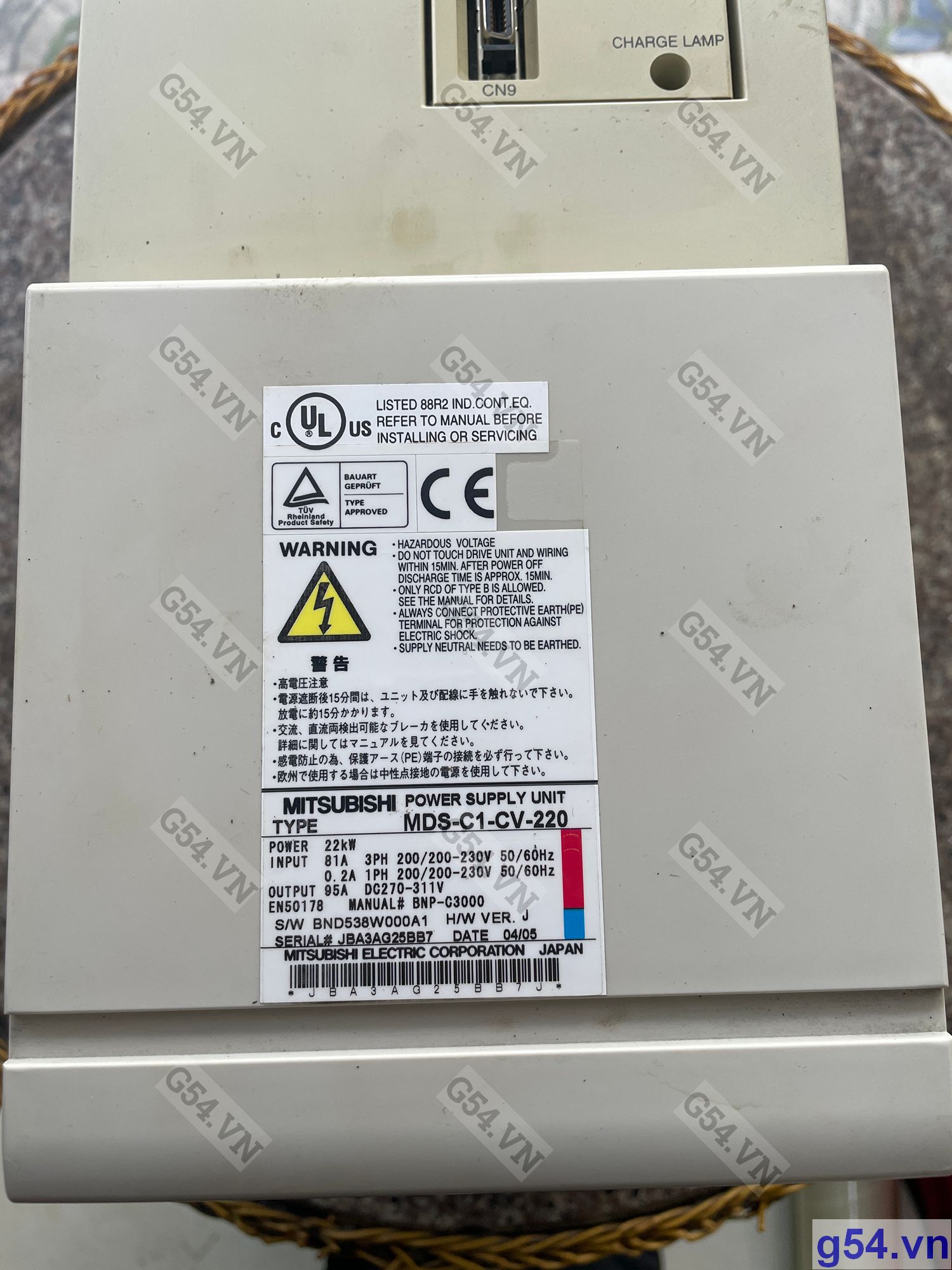 MDS-C1-CV-220 Mitsubishi Power Supply Module 22kw (Used)