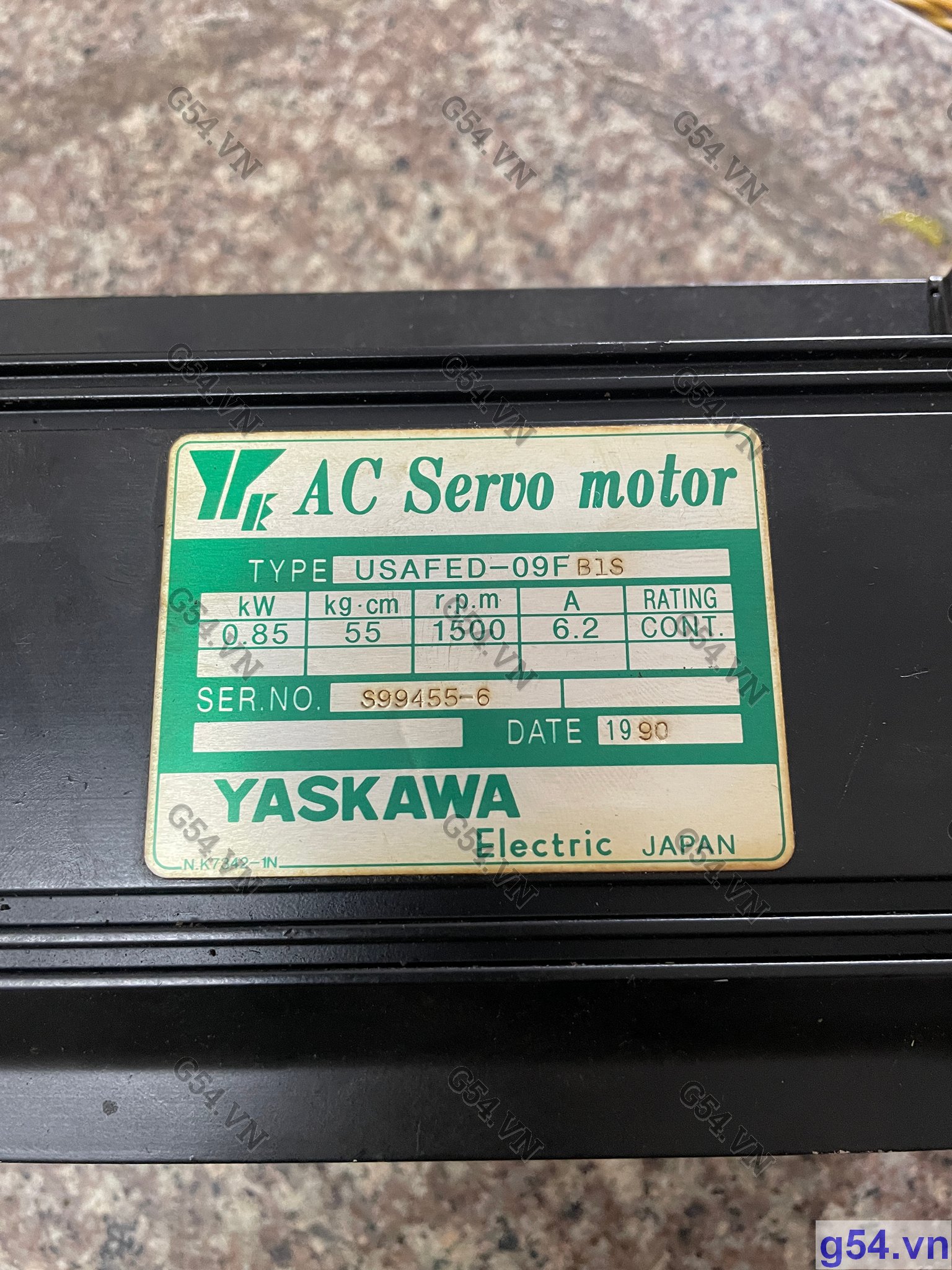 USAFED-09FB1S Yasnac AC Servo Motor (Kèm encoder 500UA) - Used