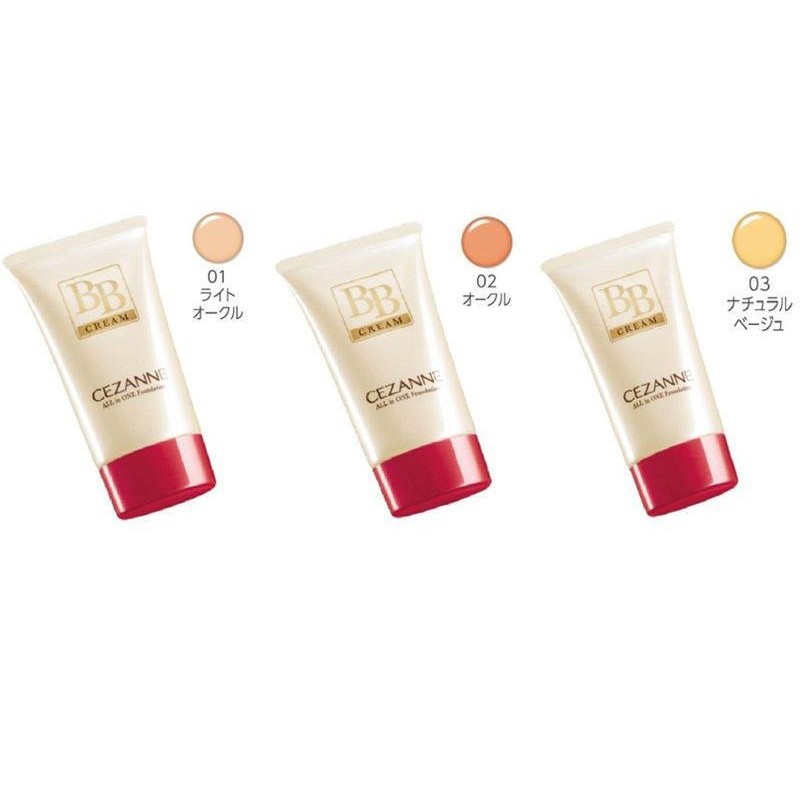Kem nền Cezanne BB Cream 5 trong 1 tuýp 40g (01 Light Ocher)