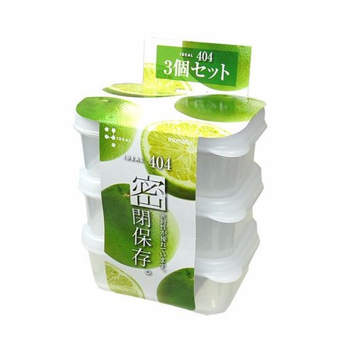 Set 3 hộp nhựa Inomata chịu nhiệt 190ml
