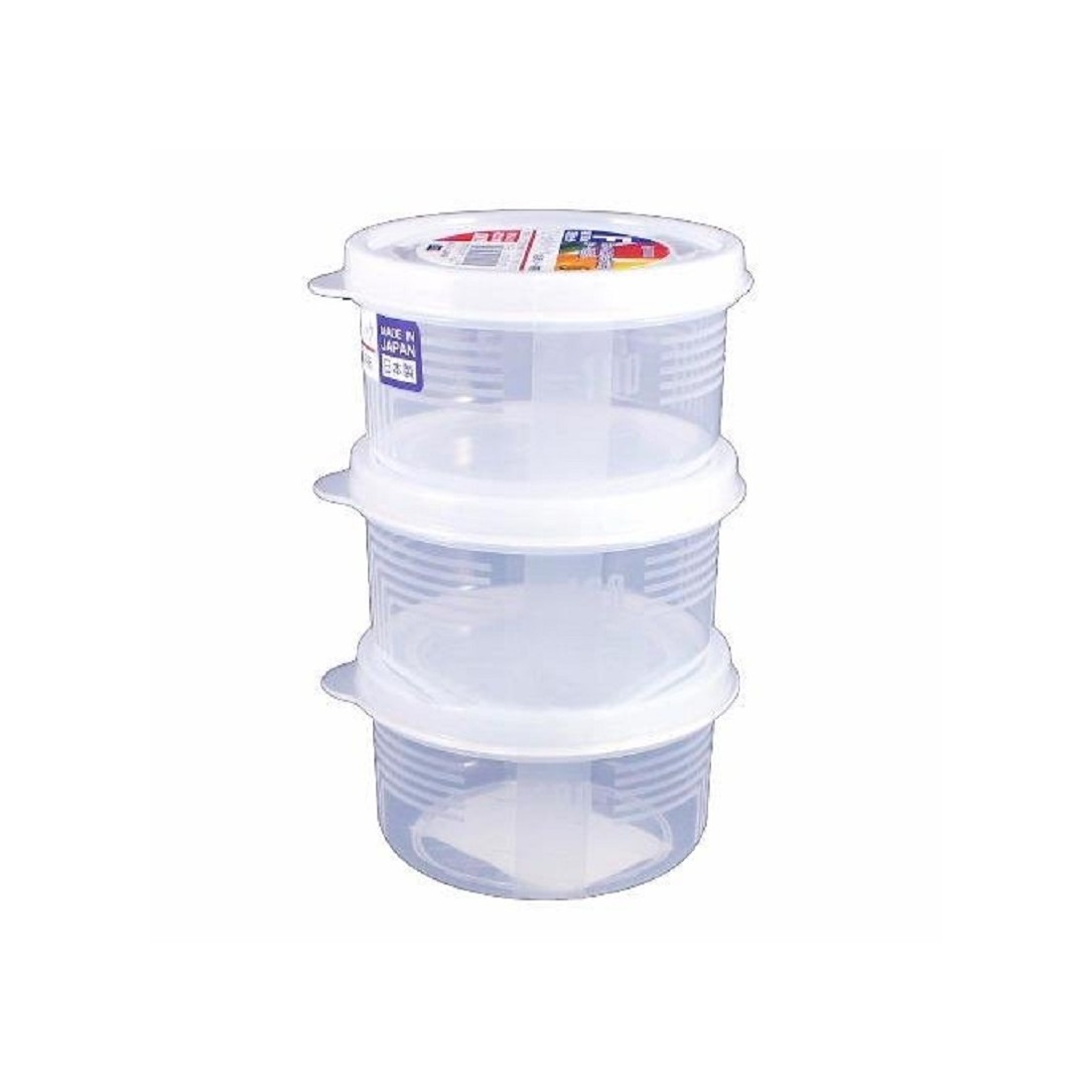 Set 3 hộp nhựa Nakaya hình tròn 180ml