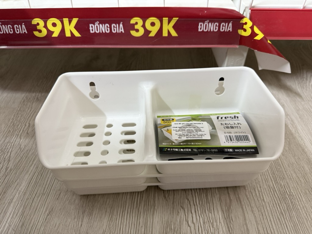 Giá để giẻ rửa bát Sanada 2 ngăn