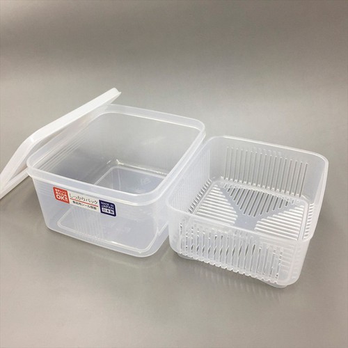 Hộp nhựa Nakaya kèm rổ đựng 1.1L