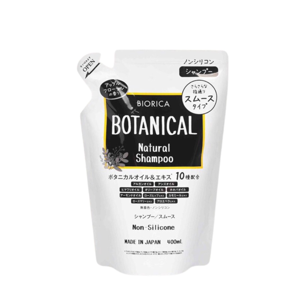 Dầu gội Botanical Biorica Natural Non-Silicone túi 400Ml