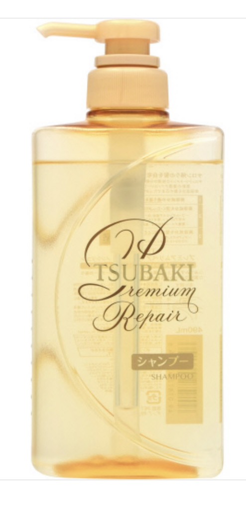 Dầu gội Tsubaki Premium Repair ngăn ngừa rụng tóc chai 490ml - màu vàng