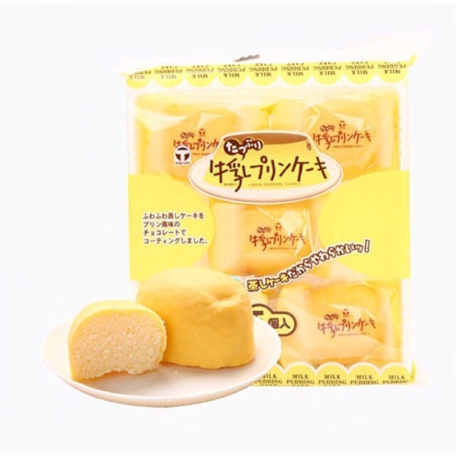 Bánh Bông Lan Maruto Nhật Bản-6C-Milk Pudding