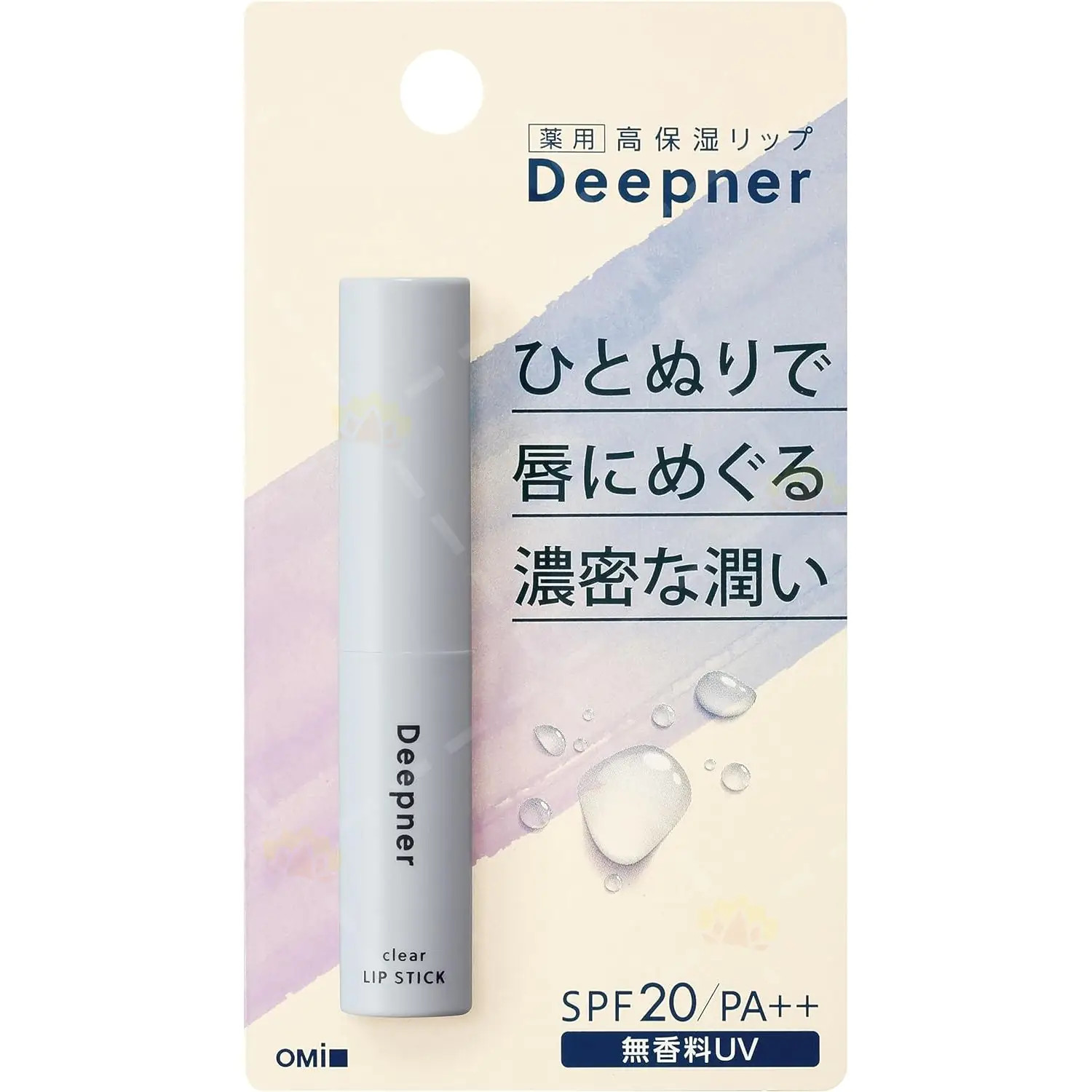 Son dưỡng ẩm môi Menturm Omi Deepner bổ sung Vitamin E, P SPF PA++ thỏi 2.3g (Chống nắng)