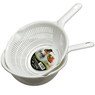 Bộ chậu rổ Sanada có tay cầm - trắng