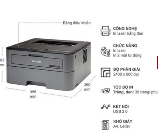 Máy in laser Brother HL-L2321d (A4 + In 2 mặt)