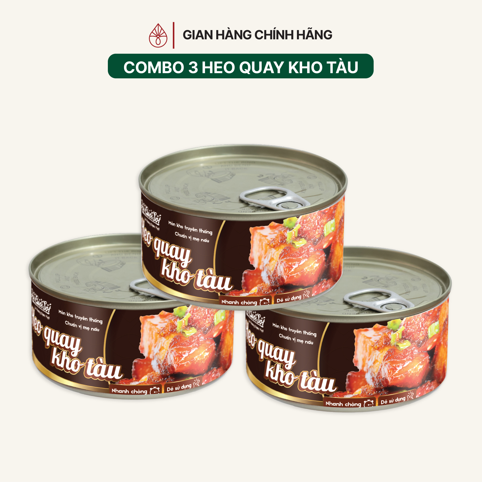 Heo Quay Kho Tàu hộp 180 gram