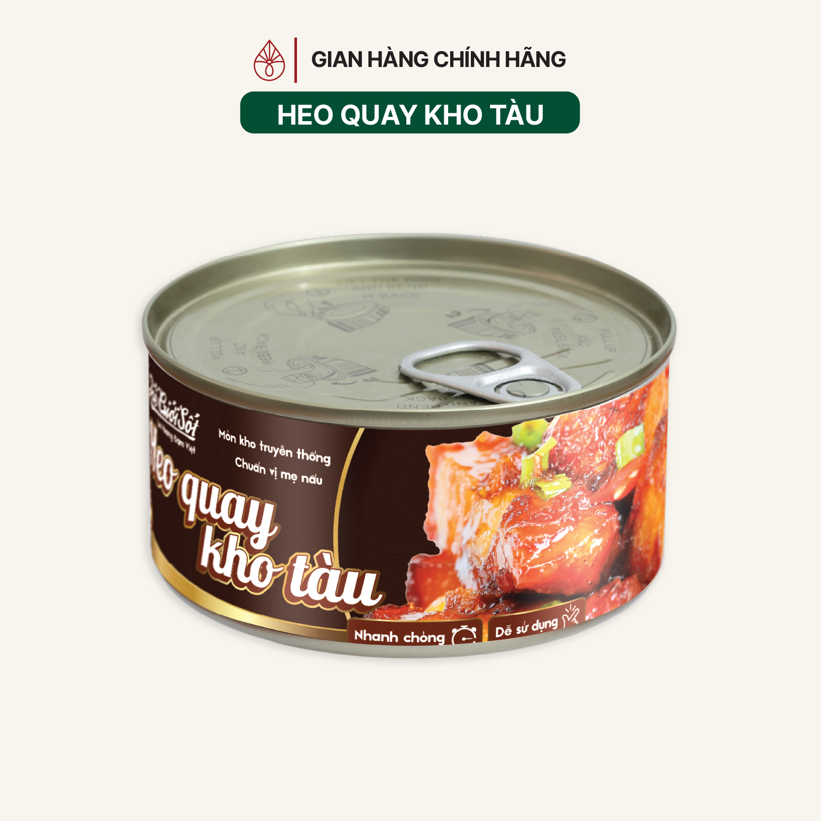 Heo Quay Kho Tàu hộp 180 gram