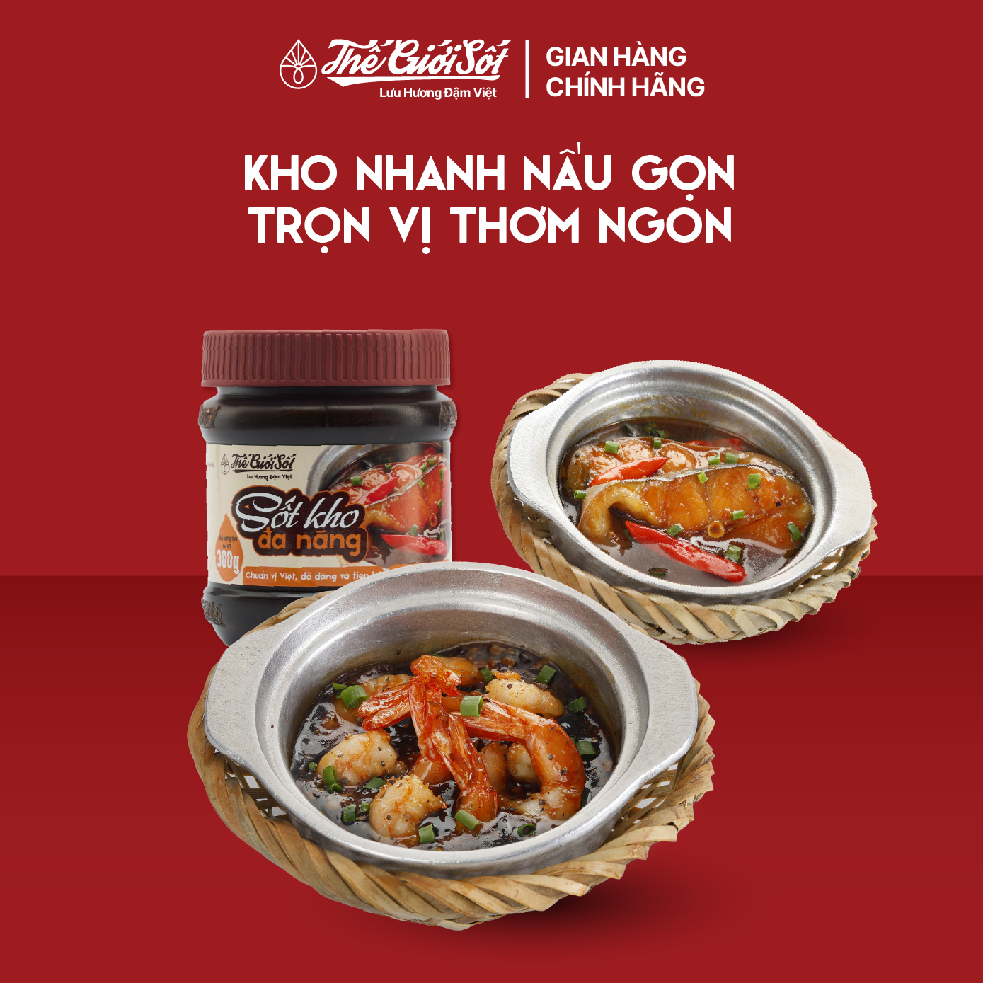 Sốt Kho Đa Năng hũ 300 gram
