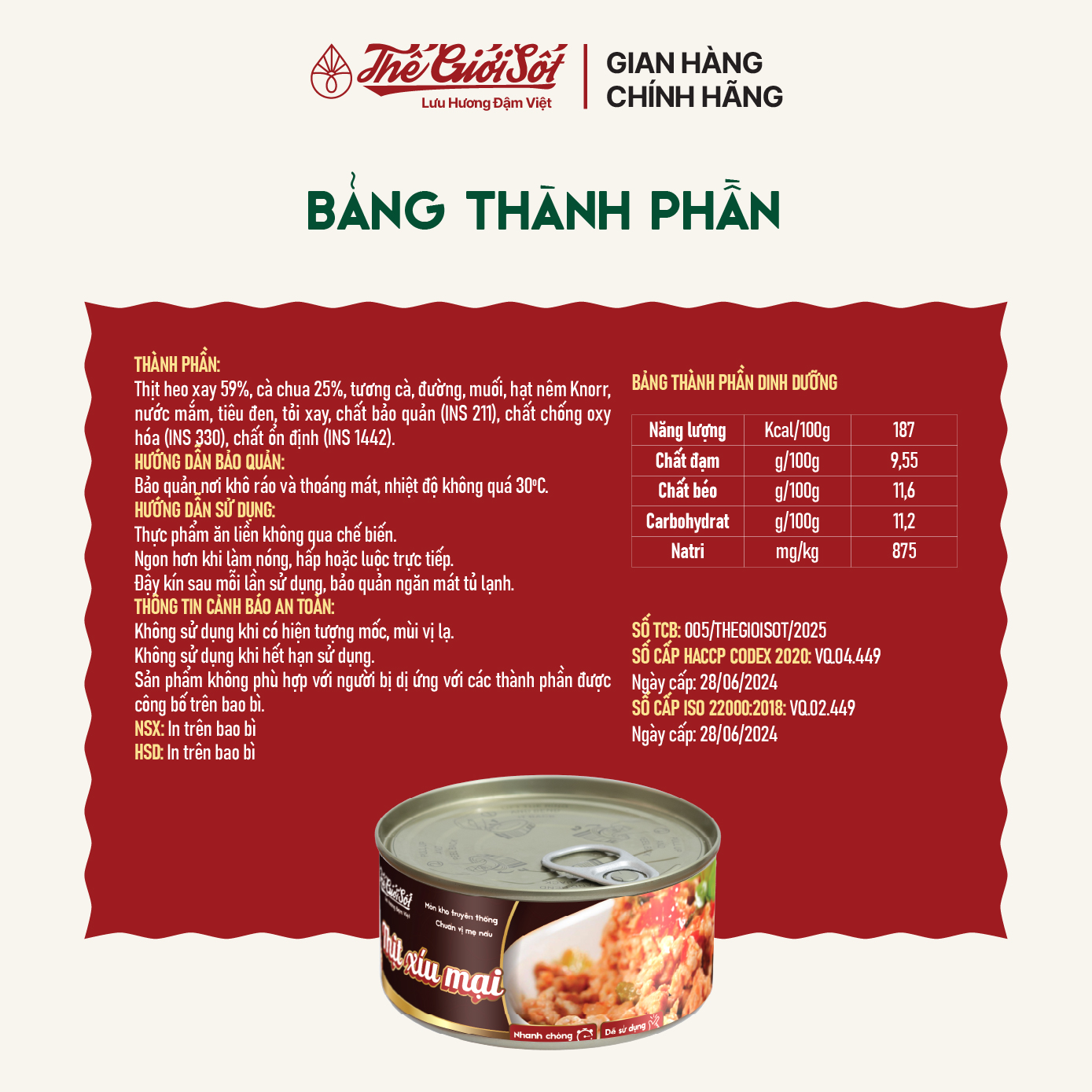 Thịt Xíu Mại 180 gram