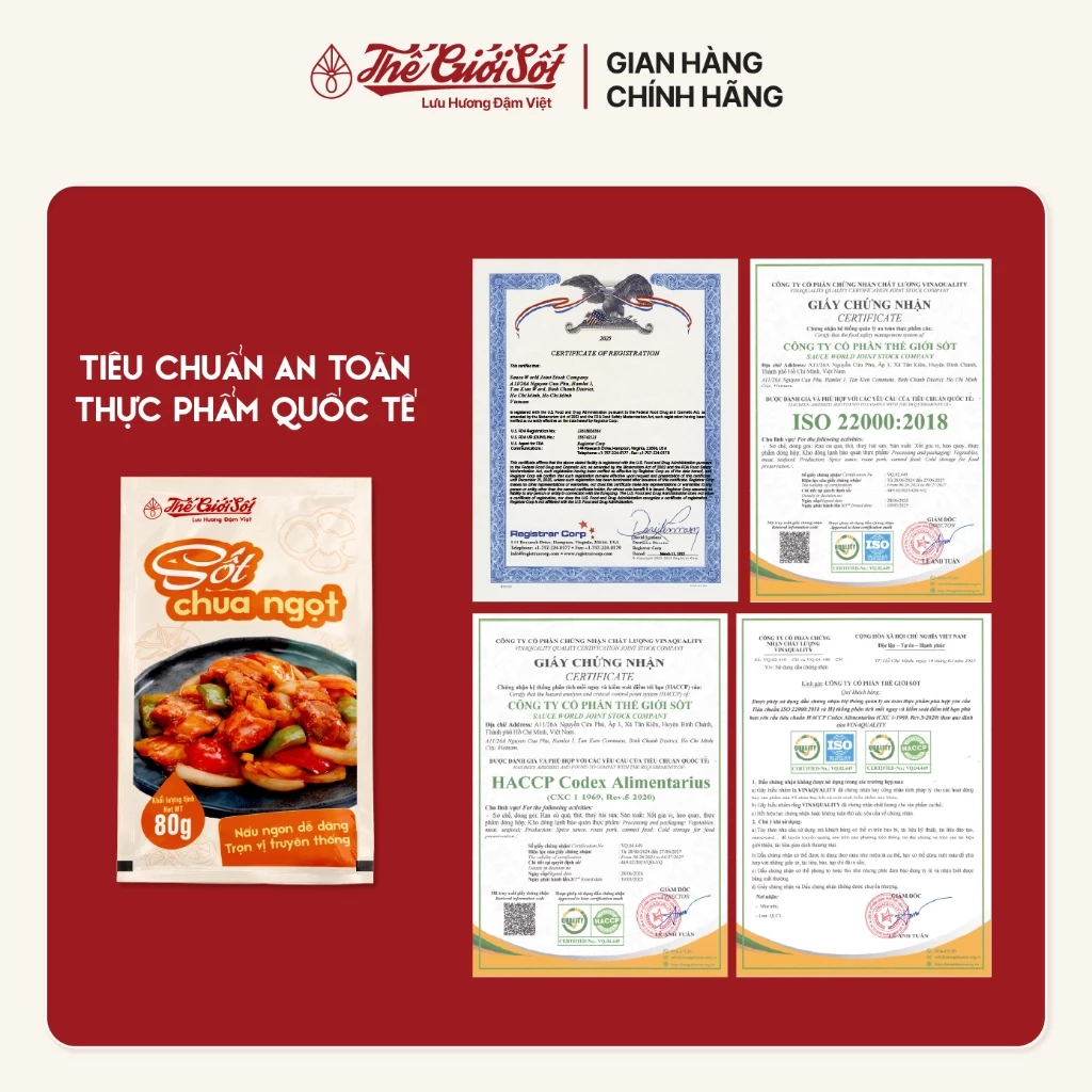 Sốt Chua Ngọt gói 80 gram