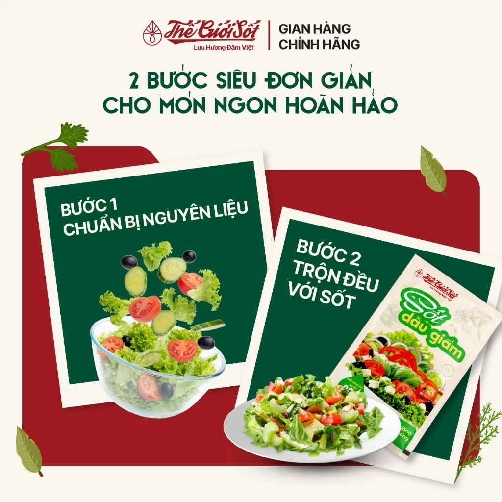 Sốt Dầu Giấm gói 80 gram