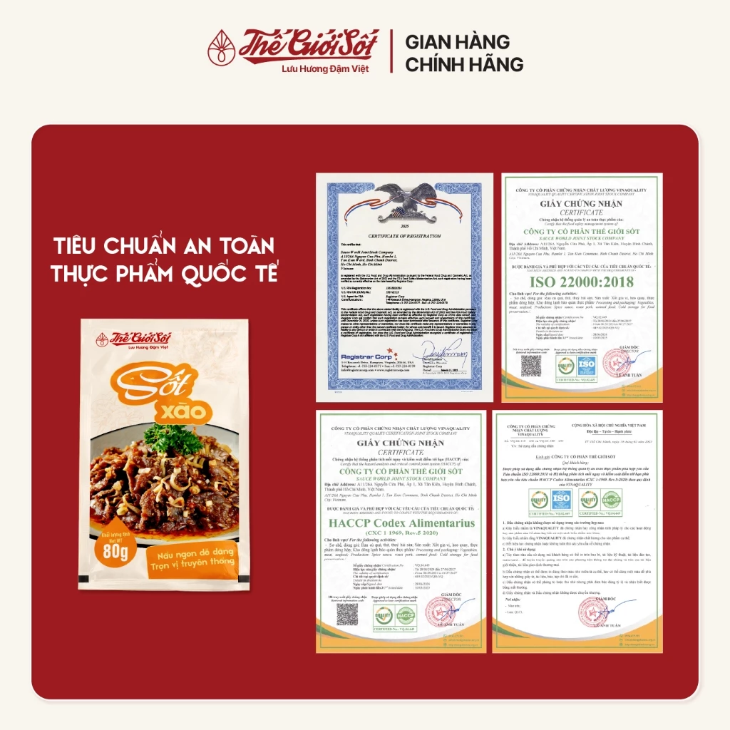 Sốt Xào gói 80 gram