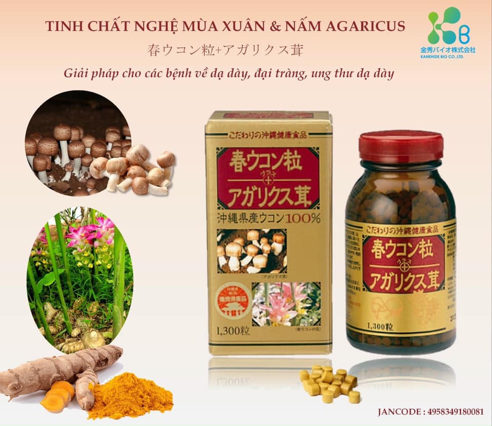 Tinh Chất Nghệ Mùa Xuân và Nấm Agaricus