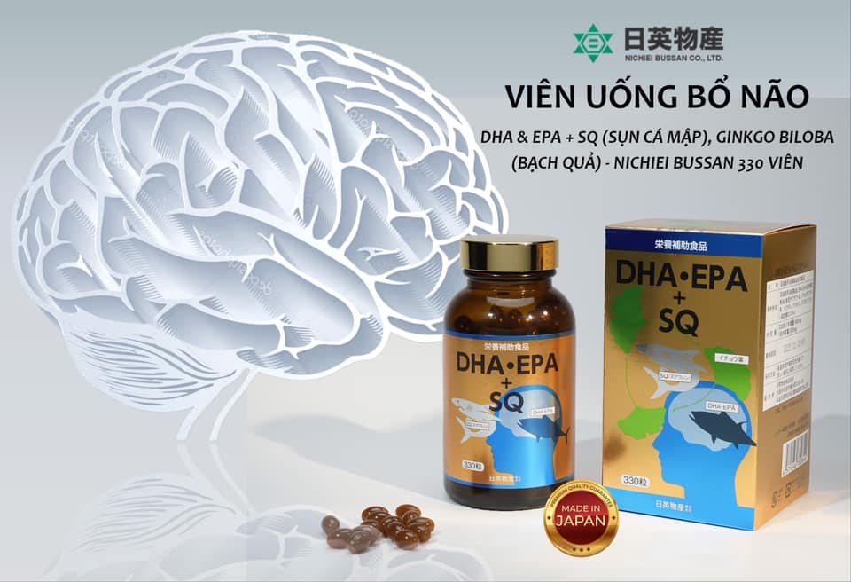 Viên uống dầu cá DHA + EPA(omega 3) + SQ 330 viên