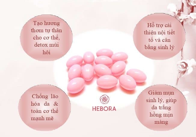 Viên uống hỗ trợ nội tiết Hebora Nhật Bản 60 viên