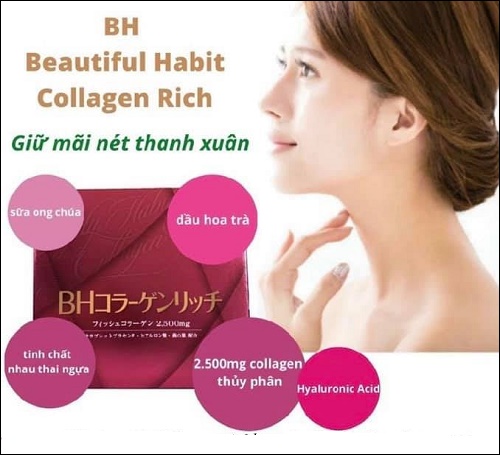 Bột uống Beautiful Habit Collagen Rich 30 gói