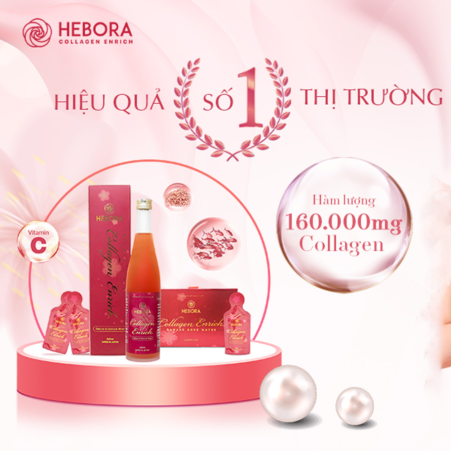 Nước uống Collagen Enrich Hebora 160.000mg
