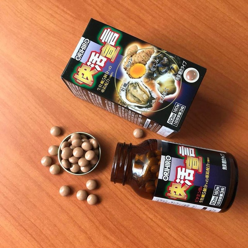 Tinh chất hàu tươi - tỏi - nghệ hỗ trợ tăng cường sinh lực nam Orihiro 180 viên