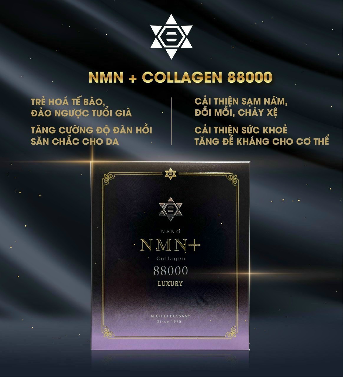 NANO NMN + COLLAGEN 88000 hộp 30 gói