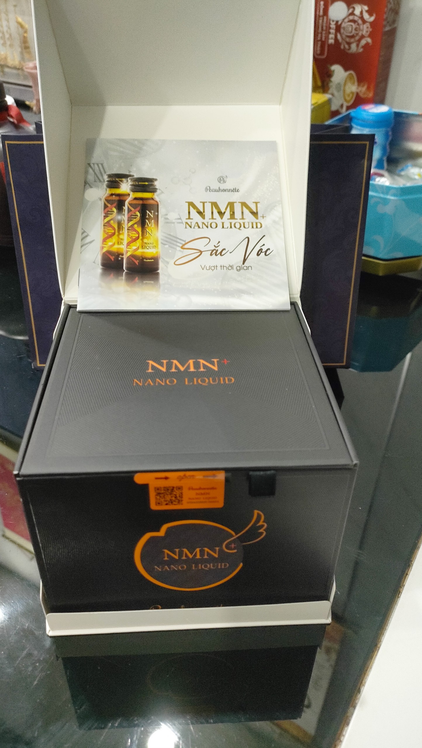 Nước Uống Trẻ Hóa Da NMN+ NANO LIQUID (12 CHAI X 30ML) (HỘP)
