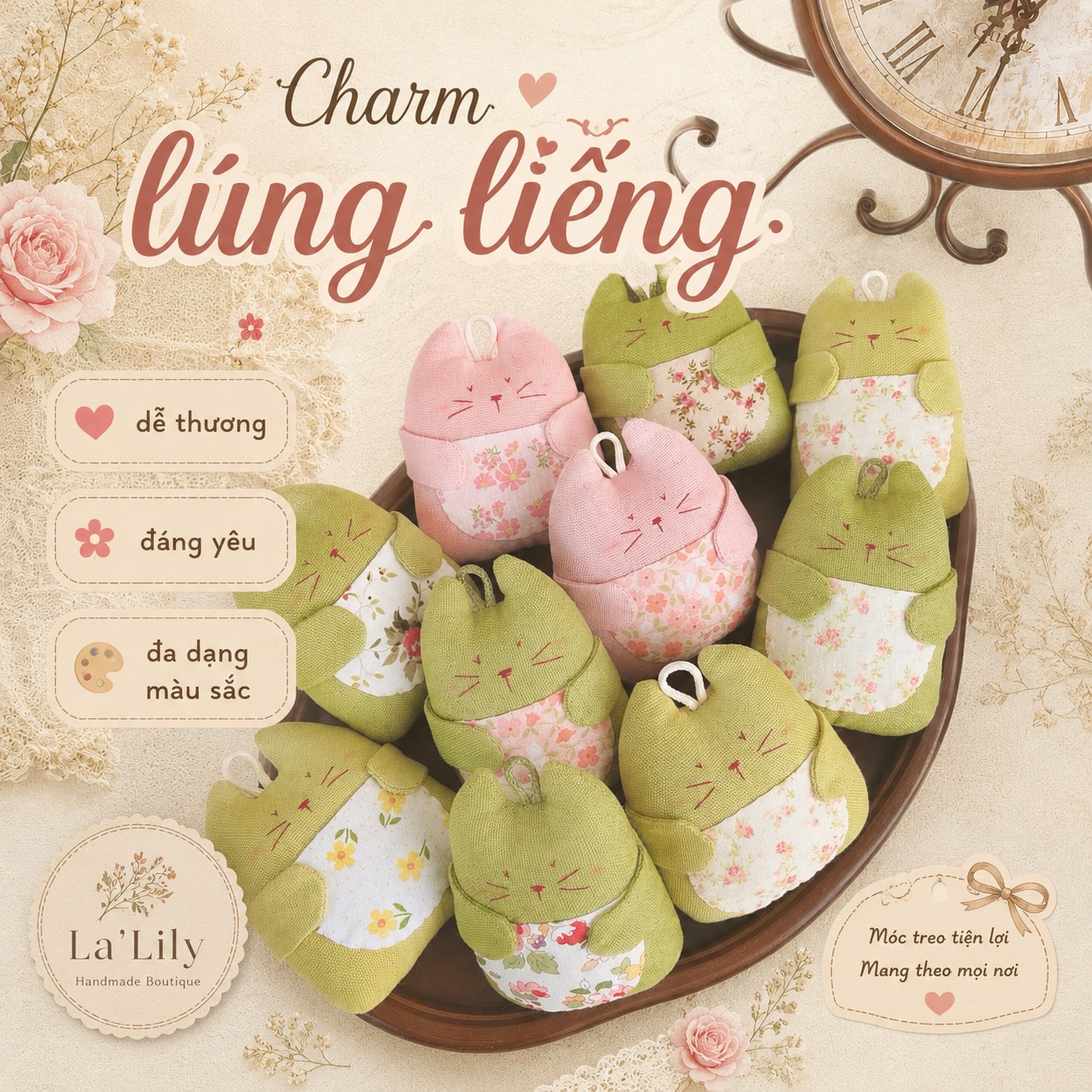 Charm Lúng Liếng mèo hoa