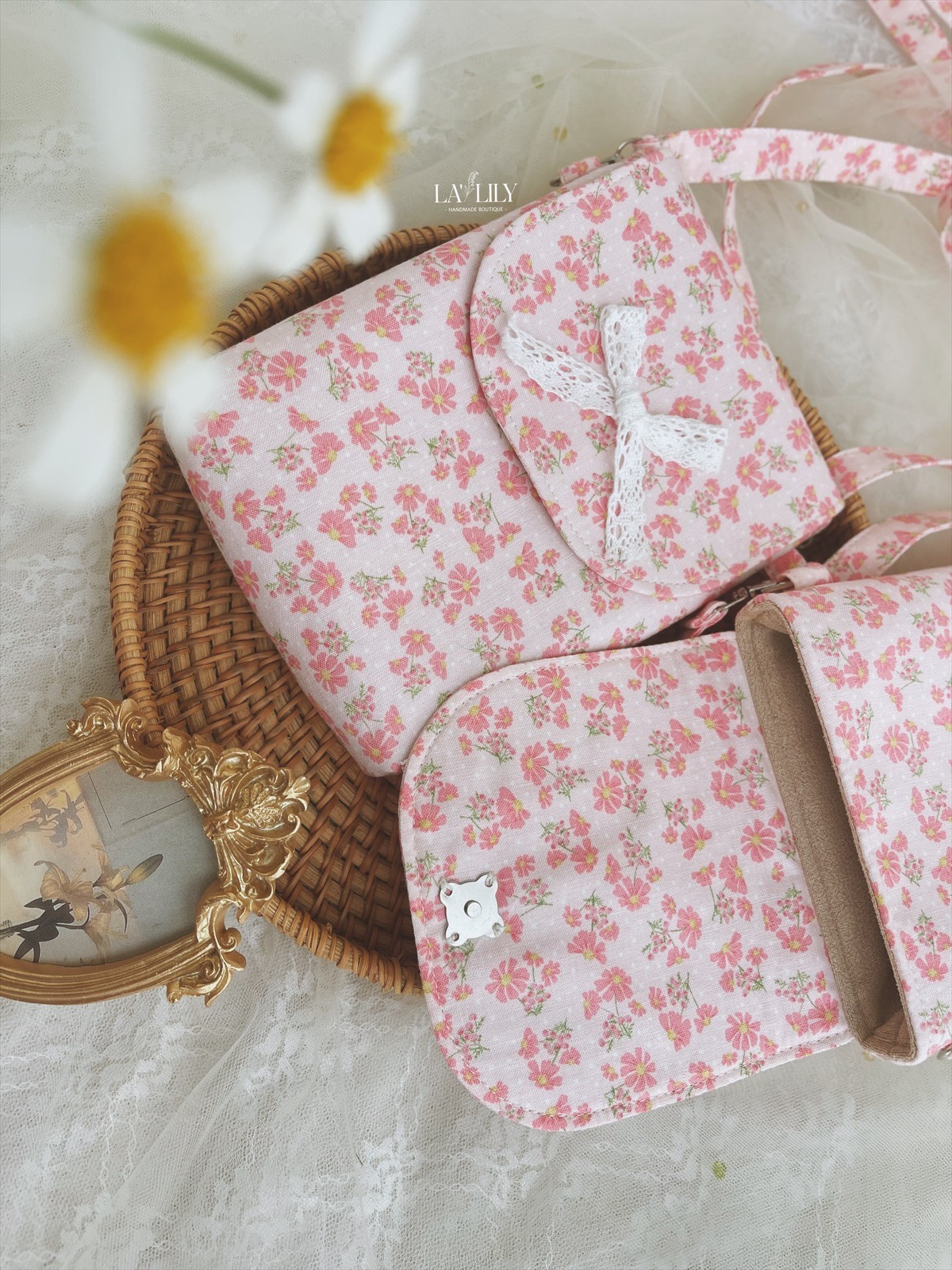 Túi Mộc Nhiên tone hồng