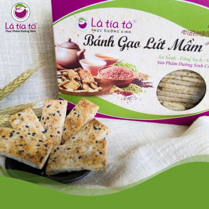Bánh Gạo Lứt Mầm Ít Ngọt LTT