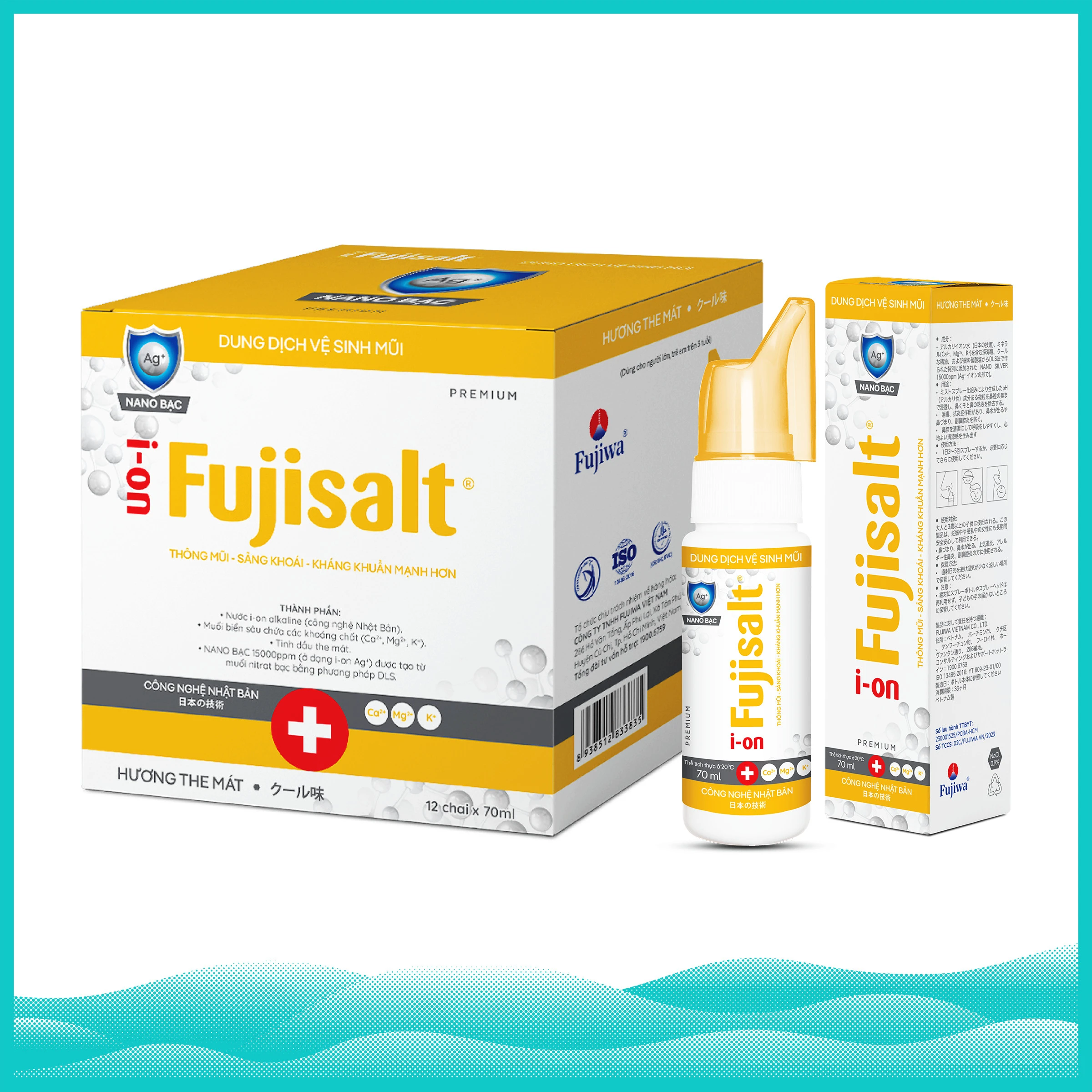 Dung Dịch Vệ Sinh Mũi I-ON Fujisalt Chai 70ml