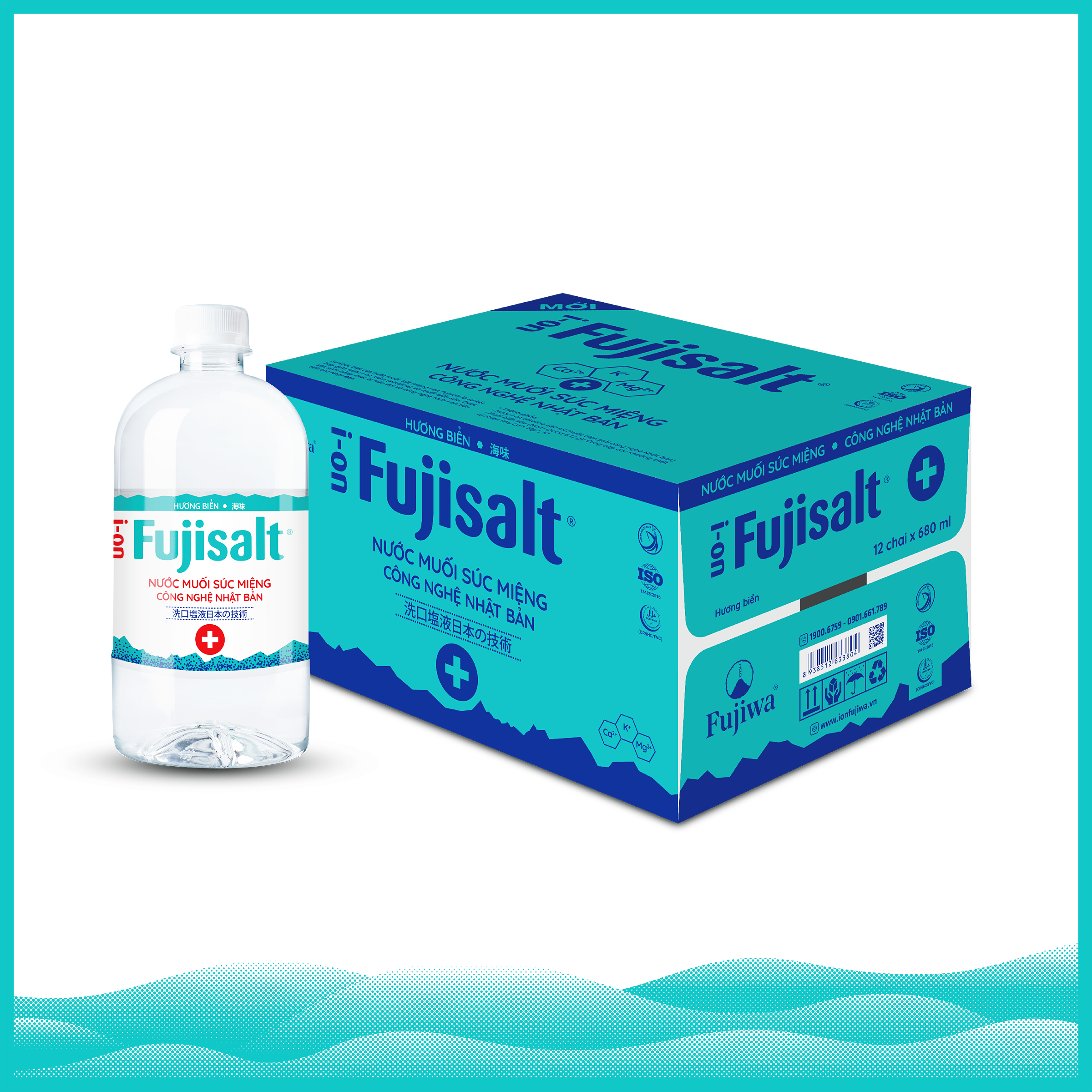 Nước Muối Súc Miệng I-ON Fujisalt Chai 680ml