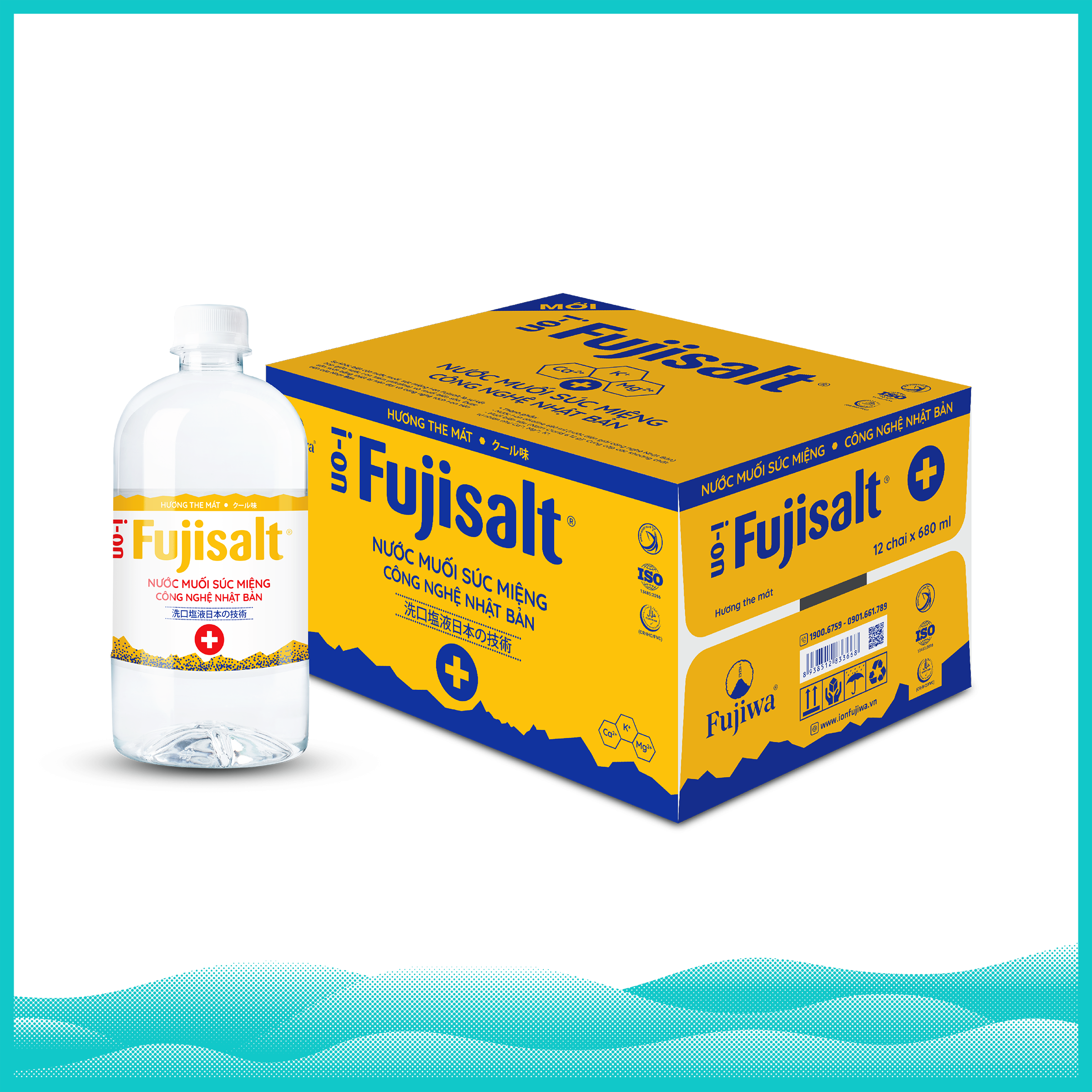 Nước Muối Súc Miệng I-ON Fujisalt Chai 680ml